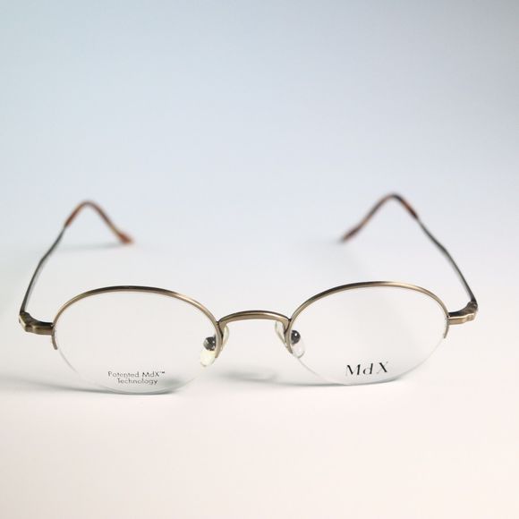 MdX tech copper MDS S-2009 47-21 140 half rim slim eyeglasses kids eyewear N14 - Picture 1 of 11